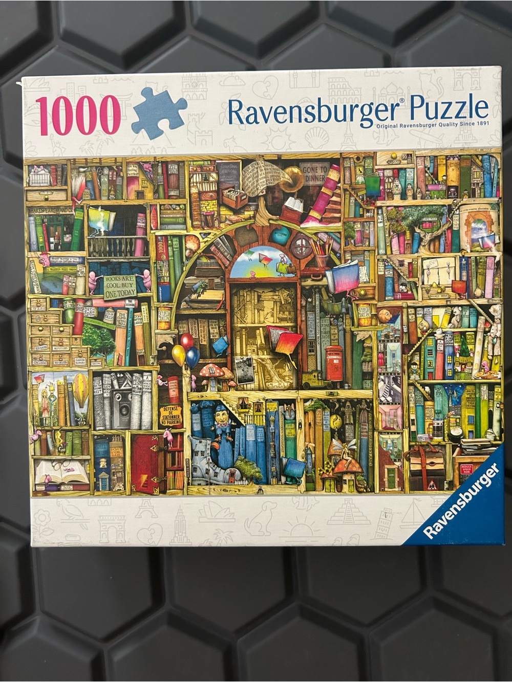 Ravensburger Multicolor Bookshelf Collage 1000-Piece Puzzle